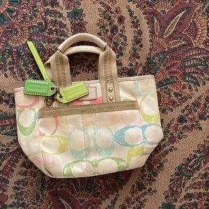 Multi color Coach bag